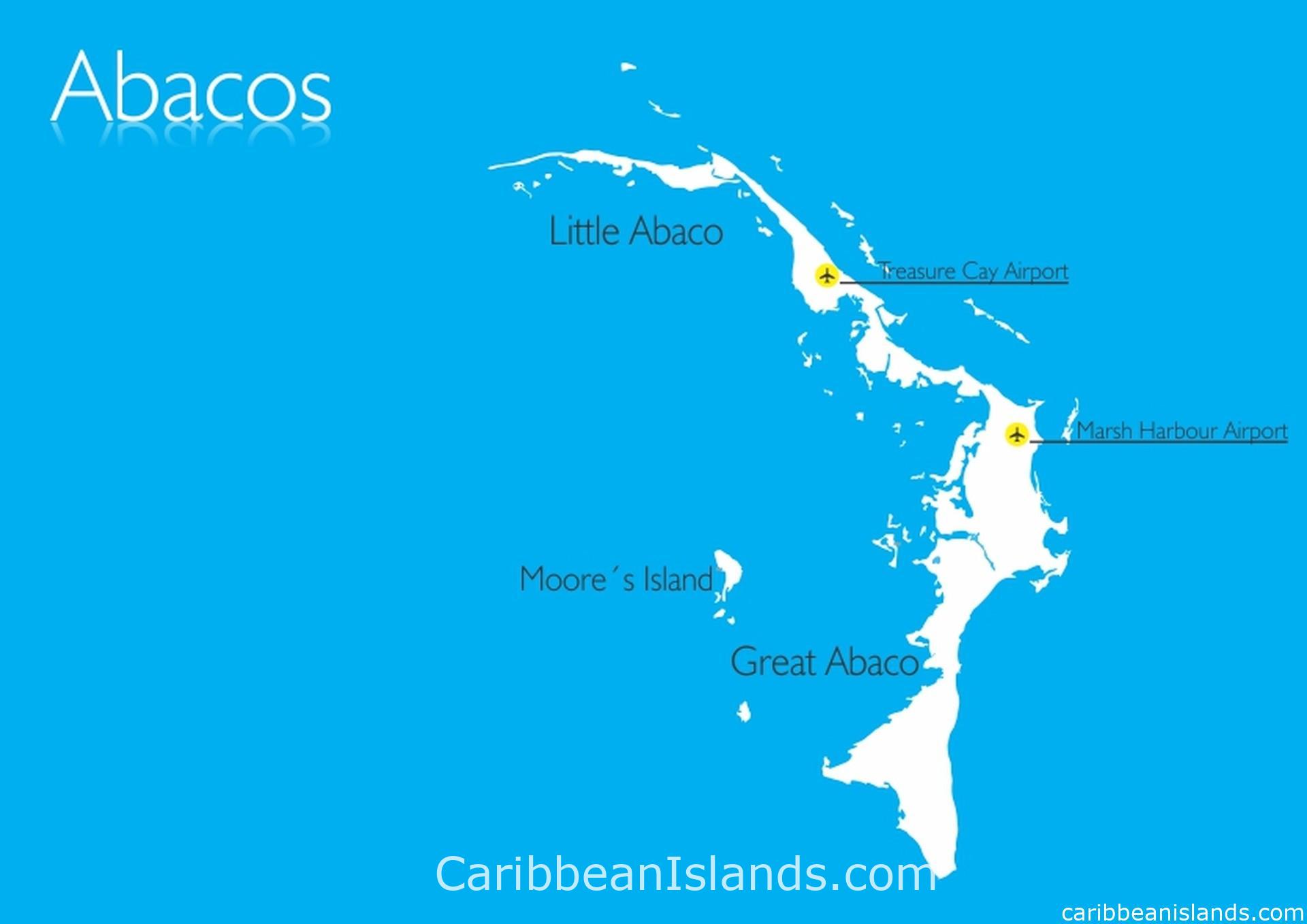 Mapa de las Abaco